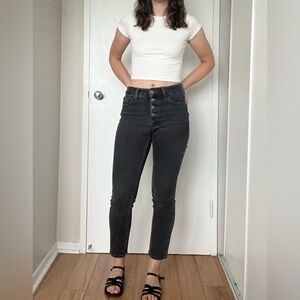 High waisted Black Skinny Jeans